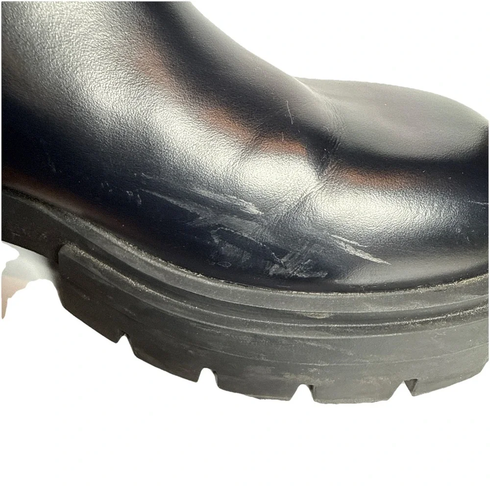 H&M chunky Chelsea boots in‎ black women size US 9 (EUR 40) Flaws